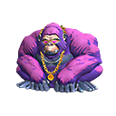 Parede de Gel - Gorilla Roxo