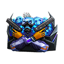 Parede de Gel - Caveira Neon