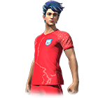 Conjunto Uniforme rojo de la BFF