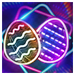 Huevos de luz de neón