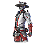 Conjunto Samurai Prateado