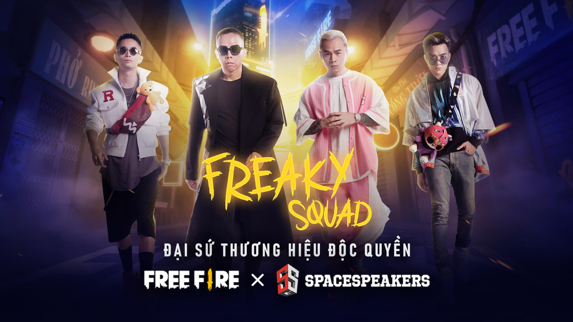 Free Fire - tựa game esport hay nhất trên di động, hợp tác cùng bộ tứ Touliver, Binz, Rhymastic và SOOBIN trong dự án ra mắt bộ sưu tập mới