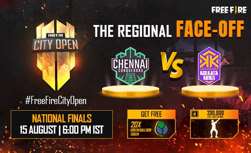 Free Fire City Open National Finals: Chennai Conquerors VS Kolkata Kings Free Fire City Open National Finals: Chennai Conquerors VS Kolkata Kings