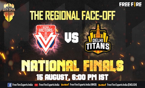 Free Fire City Open National Finals: Delhi Titans VS Vizag Victors Free Fire City Open National Finals: Delhi Titans VS Vizag Victors