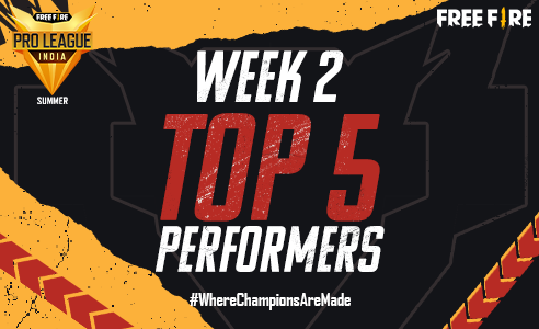Free Fire Pro league 2021 Summer: Top 5 Performers (Week 2) Free Fire Pro league 2021 Summer: Top 5 Performers (Week 2)
