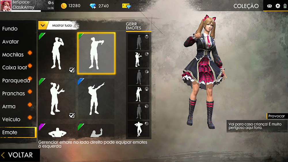 Free Fire - Emotes